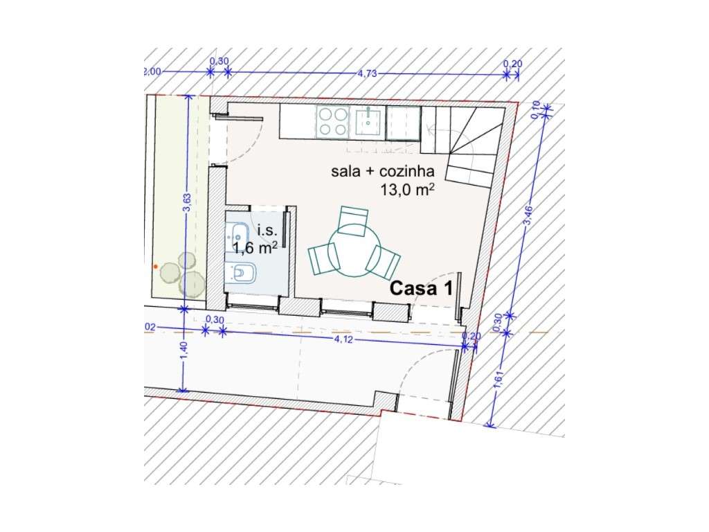 Casa T1 c/ Mezzanino Nova na Lavandeira, Oliveira do Douro - Grande imagem: 4/6