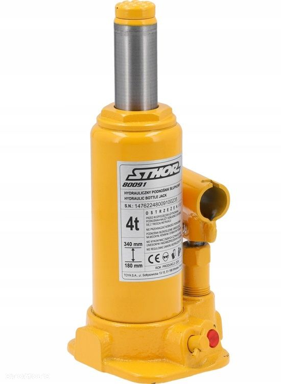 PODNOŚNIK HYDRAULICZNY SŁUPKOWY BUTELKOWY SAMOCHODOWY LEWAREK 4 TONY 80091 - 4