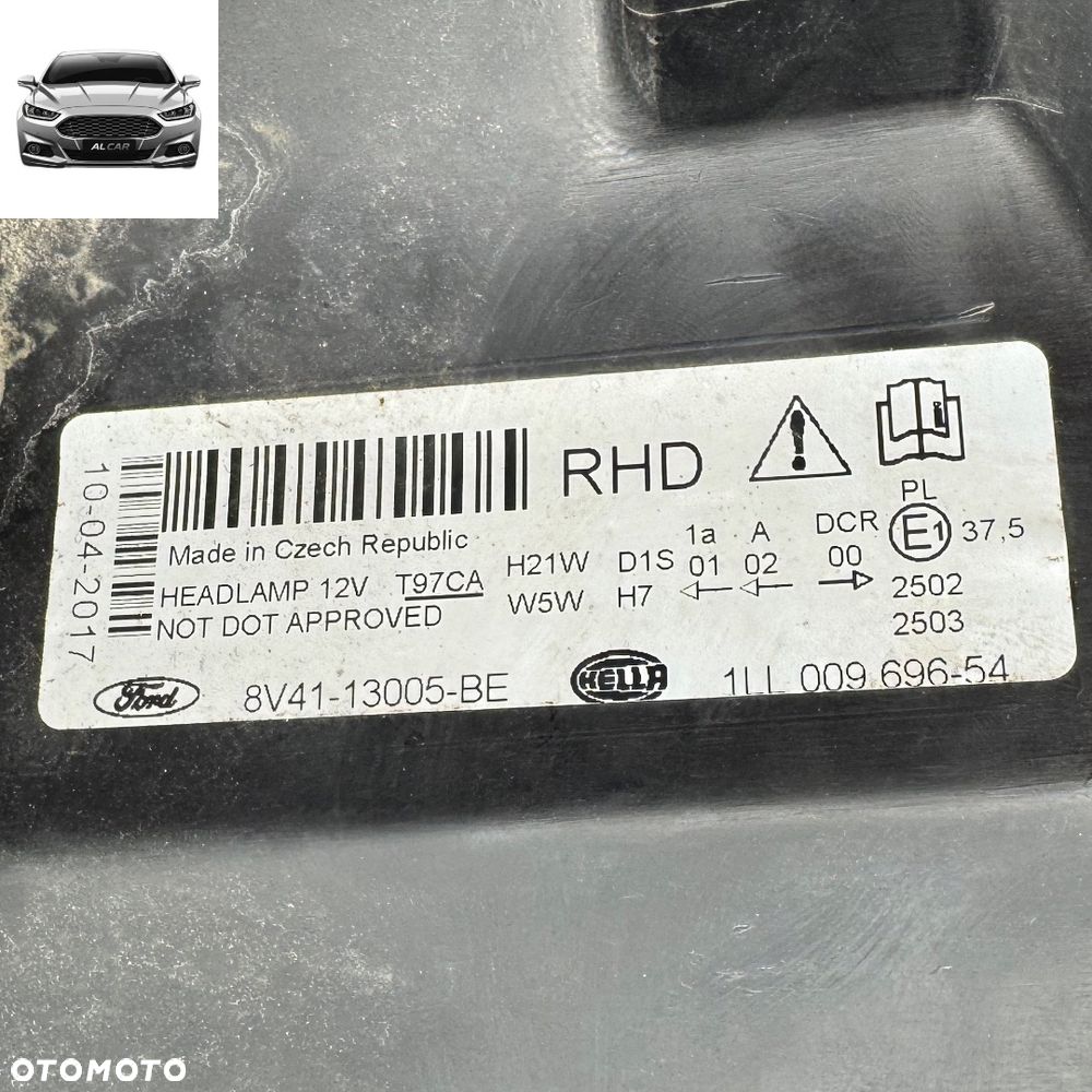 REFLEKTOR PRAWY PRZÓD XENON FORD KUGA MK1 8V41-13005-BE UK - 6