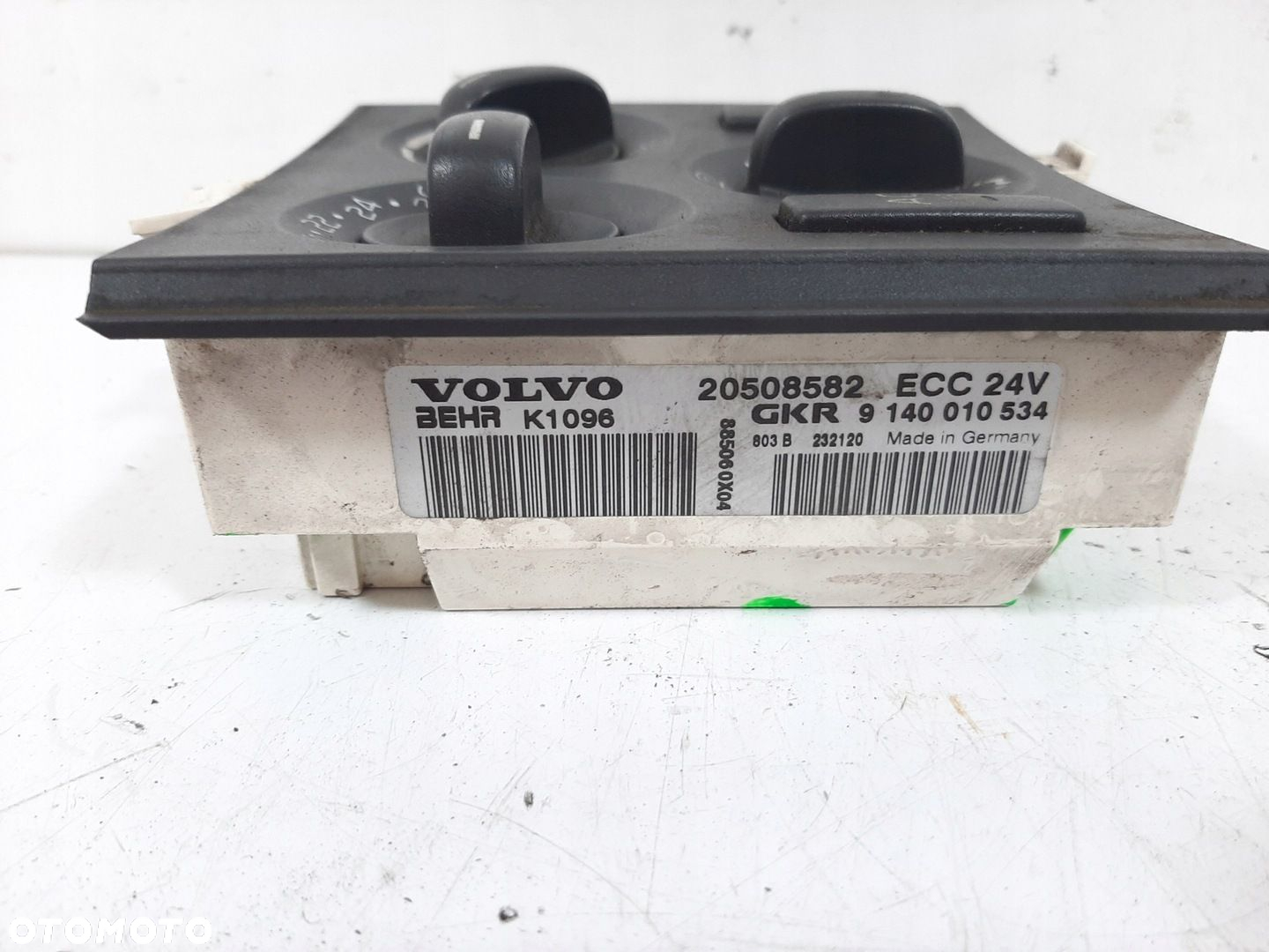 VOLVO FH 580 EURO 5 08R PANEL NAWIEWU KLIMATYZACJI 20508582 - 9