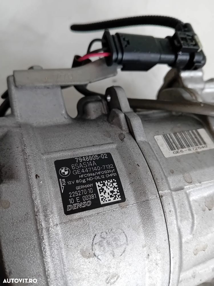 Compresor Clima Ac bmw G20 G30 G22 G23 G26 G01 G02 G05 G06 2.0 d B47 Cod 7948805 - 6