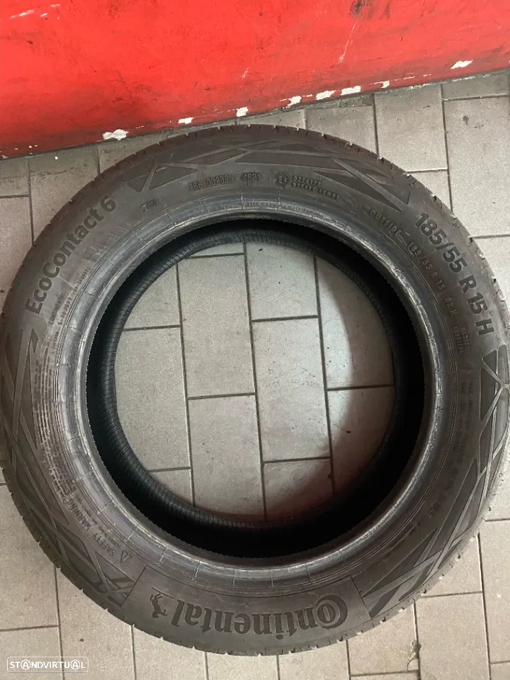 1 Pneu 185/55/15 Continental EcoContact 6 de 2021 com mais de 95% de piso - 2