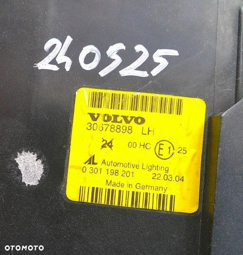 VOLVO S40 II V50 04-07 LEWA PRZEDNIA LAMPA ORYGINAŁ 30678898 - 8