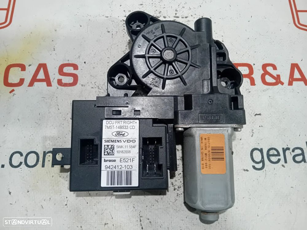 Motor Elevador Vidro Porta Frente Direito Ford Focus MK2 7M5T14B533 Original - 1