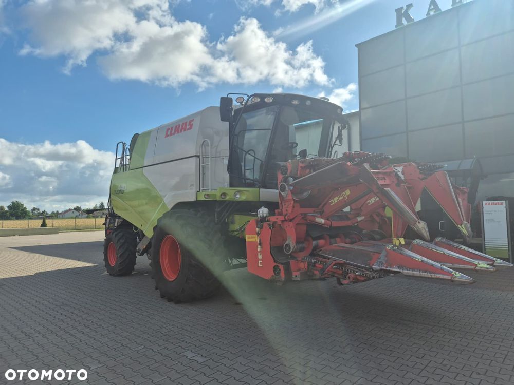 Claas Tucano 440 z hederem Vario 620 i przystawką do kukurydzy Olimac - 11