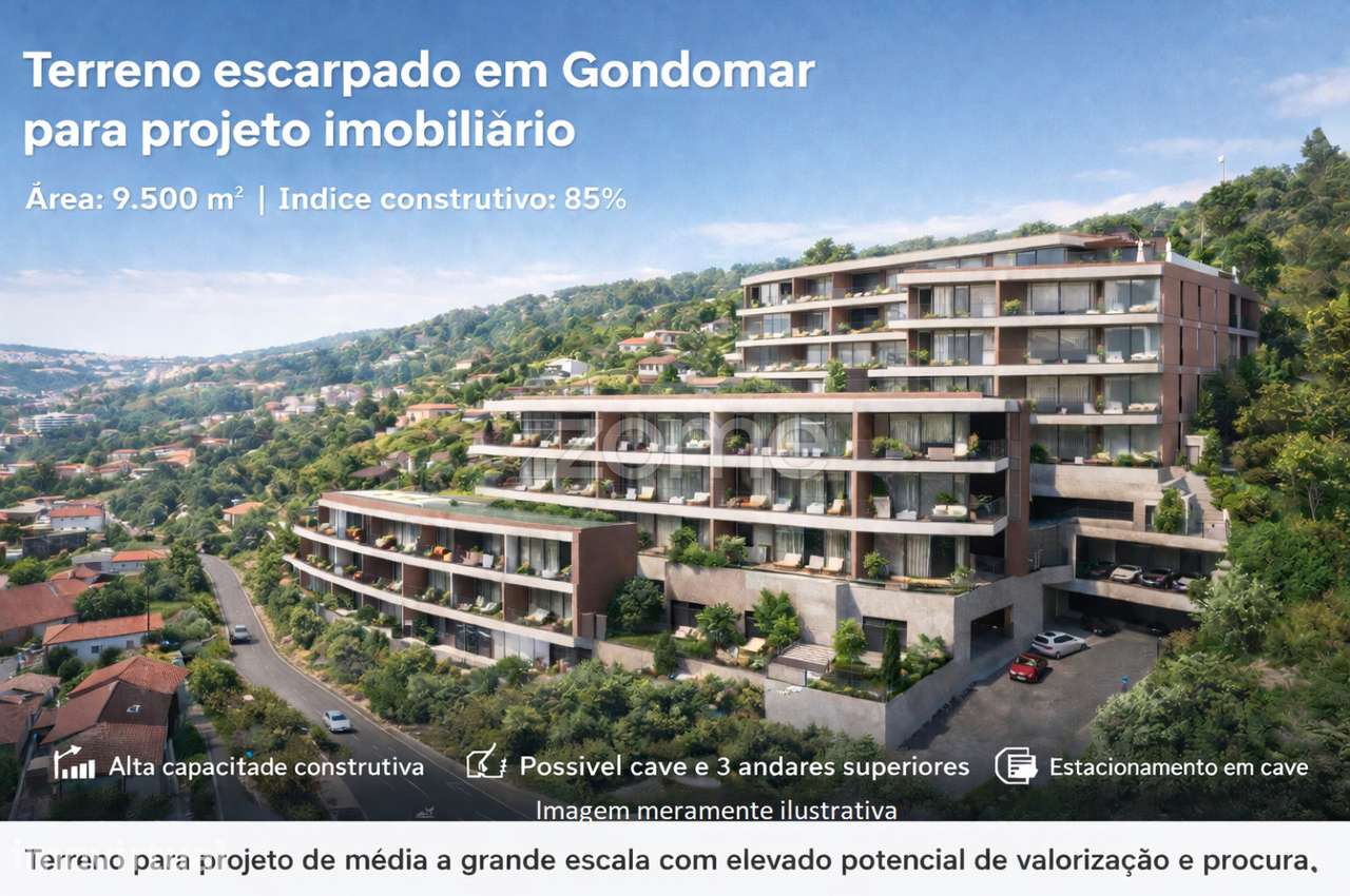 Terreno para construção de 9500 m2, em Gondomar - Grande imagem: 2/16