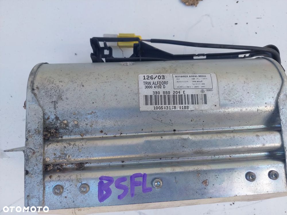 PODUSZKA POWIETRZNA PASAŻERA VW PASSAT B5 FL - 2