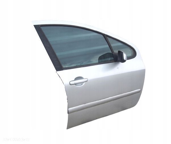 drzwi prawe przód przednie srebrne kompletne peugeot 307 lift fl 2005-2008 - 3