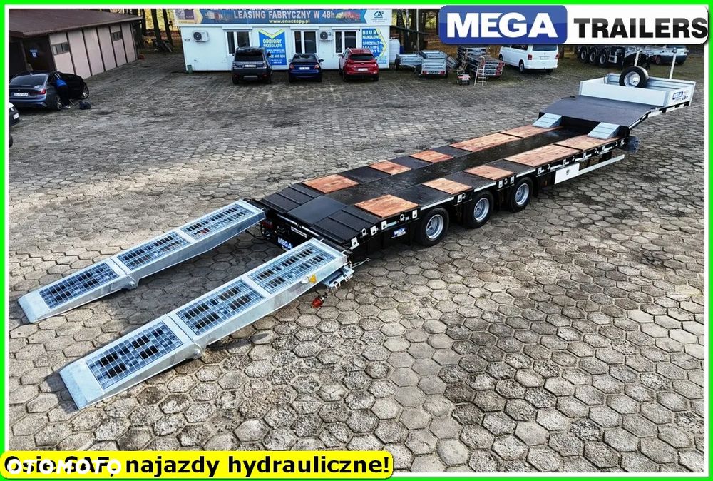 Mega Niska podłoga, DMC 54 T, oś skrętna, najazdy HYDRULICZNE 4,0 M !!! - 3