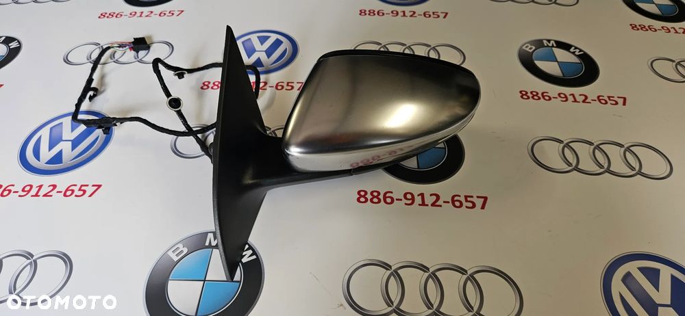 VW SCIROCCO 1K8 LIFT R-LINE Kompletne lusterko lewe Lusterko kierowcy 9 KABLI 9 PIN EUROPA - 6