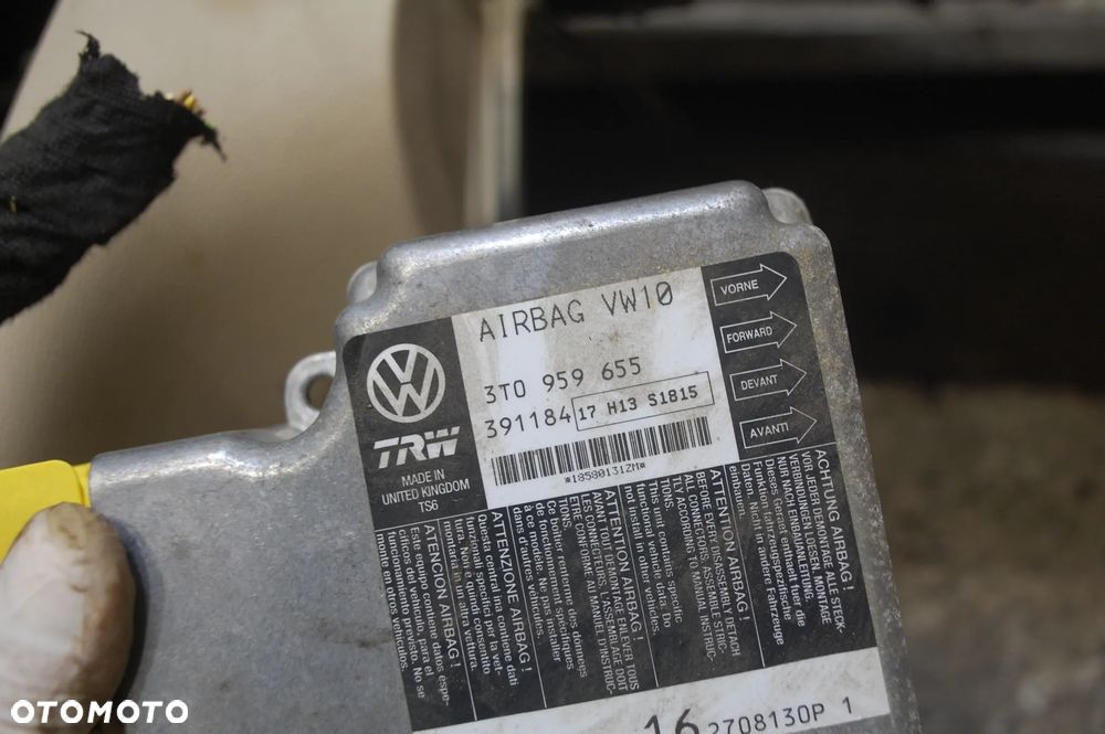 DESKA ROZDZIELCZA KONSOLA AIR BAG KOMPLET SKODA SUPERB II 3T1857701 - 4