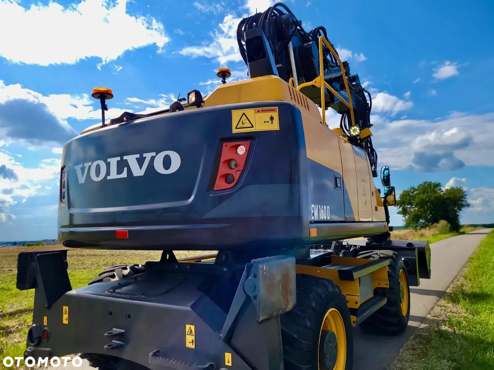 Volvo EW 160 D  Koparka Kołowa, Rototilt Rotator, 4 ŁYZKI Pług, Podpory - 10