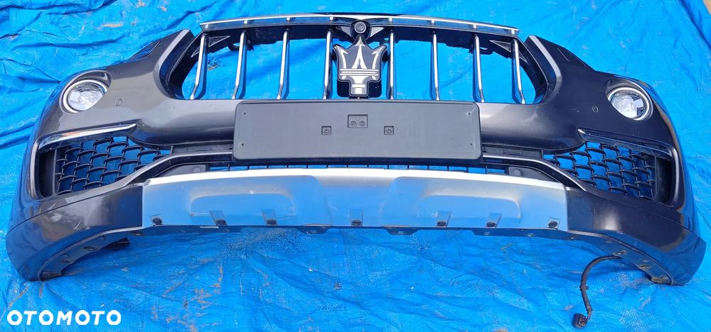 Kompletny Zderzak Przód Przedni Chrom Spryski Kamera PDC itd. Maserati Levante GranLusso GrigioMaratea Vr. 571/A - 3
