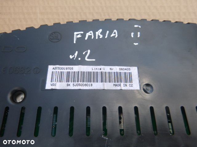 ZESTAW STARTOWY KOMPUTER STACYJKA IMMOBILIZER LICZNIK SKODA FABIA II 1.2 07- - 13