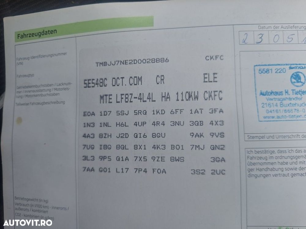 Dezmembrez Skoda Octavia 3 motor 2.0 tdi 150 cp CKFC cutie automata - 6
