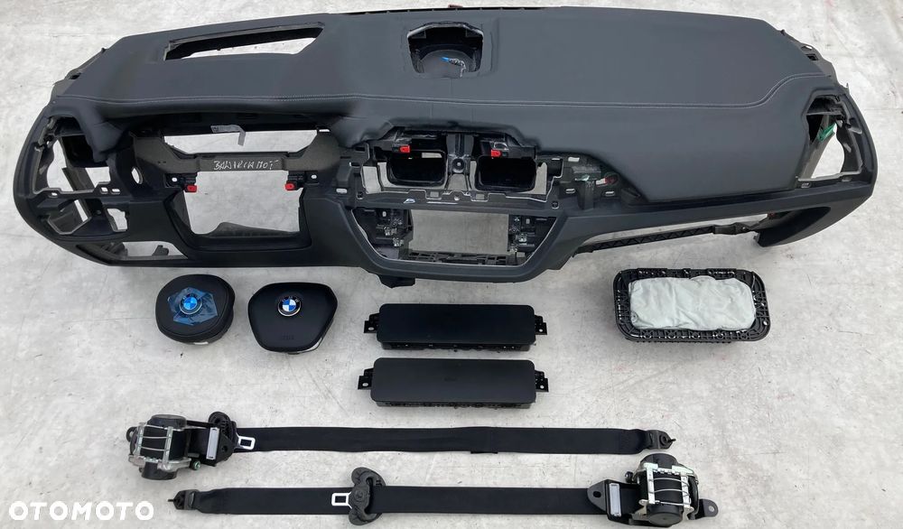 BMW X3 G01 X4 G02 DESKA KONSOLA KOKPIT PULPIT PÓŁKA PARAPET AIRBAG PODUSZKI PASY PAS SKÓRA SZYTA NIĆ - 4