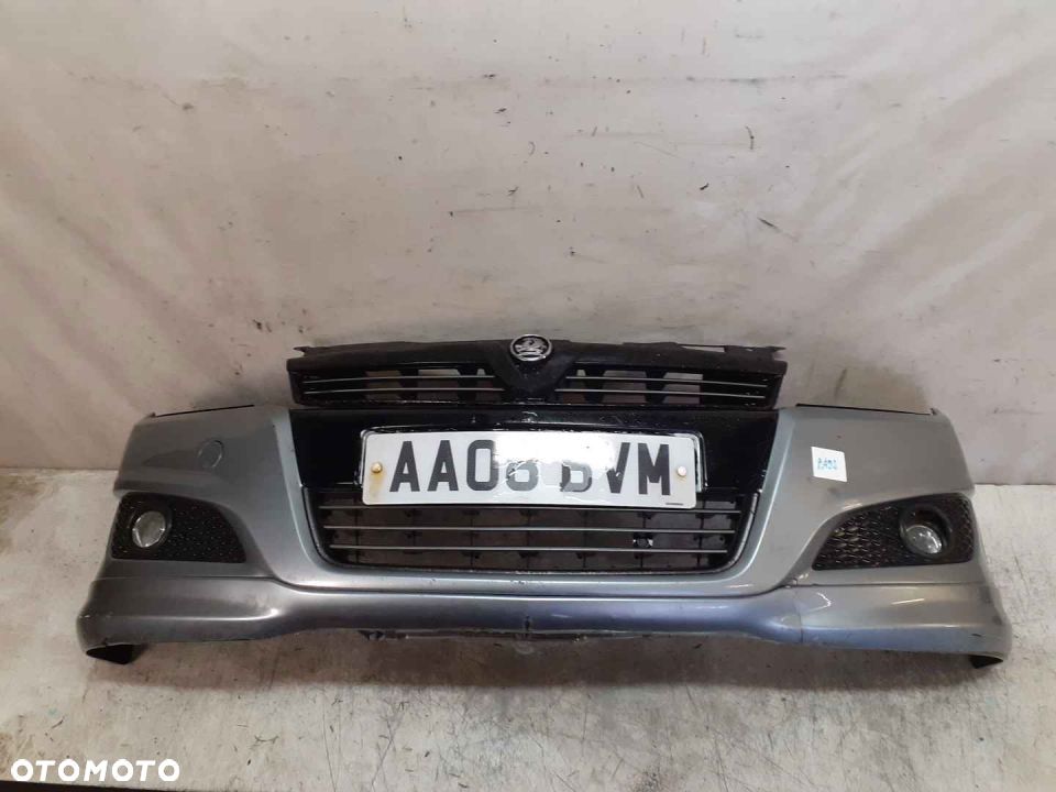 ^ ZDERZAK PRZÓD PRZEDNI DO OPEL ASTRA H 3 III LIFT FL Z163 SZARY HALOGENY DOKŁADKA TUNING  !!!! - 1