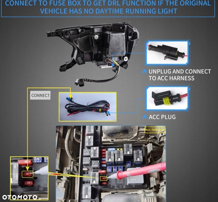 reflektor lampa kpl vland full led neon tuning ford ranger v 5 mk5 lift 16- - 11