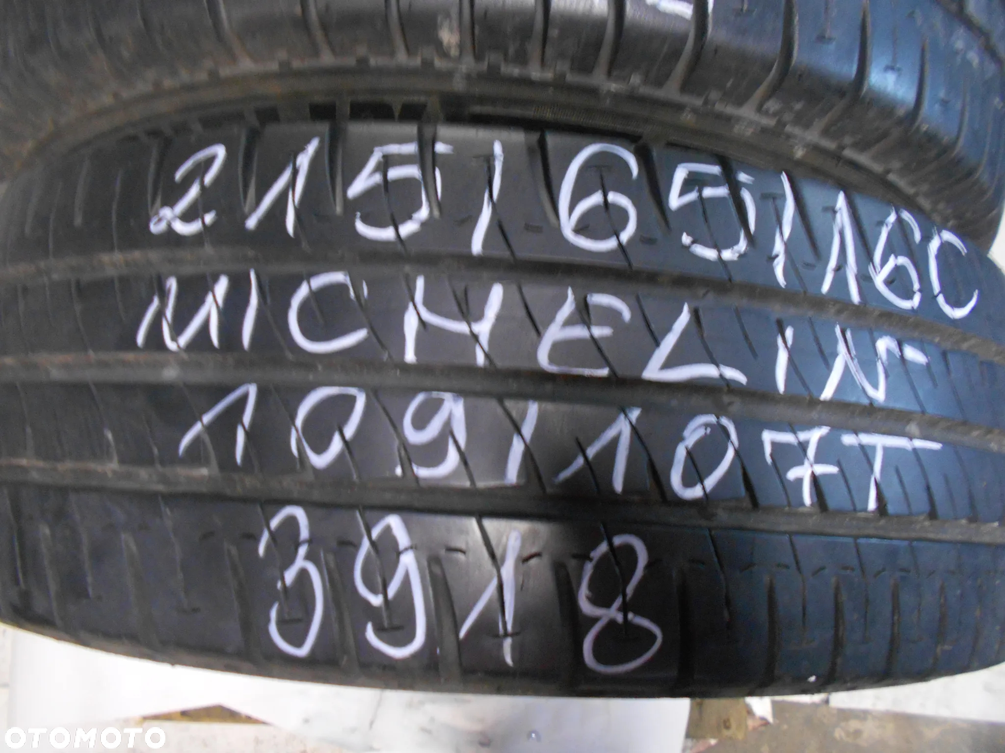 OPONY 215/65R16C MICHELIN AGILIS DOT 0619 / 3918 9.5MM - 3