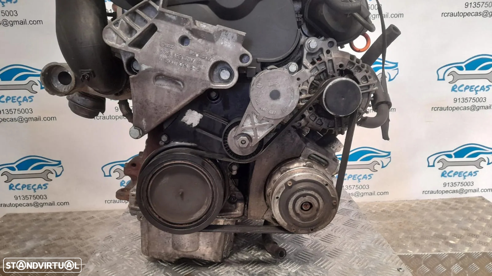 MOTOR COMPLETO 2.0 TDI 16V 140CV BKD SKODA OCTAVIA VW VOLKSWAGEN GOLF TOURAN JETTA SEAT LEON TOLEDO ALTEA AUDI A3 8P MOTOR ARRANQUE ALTERNADOR BIMASSA COMPRESSOR EMBRAIAGEM BOMBA DIRECAO INJETORES - 9