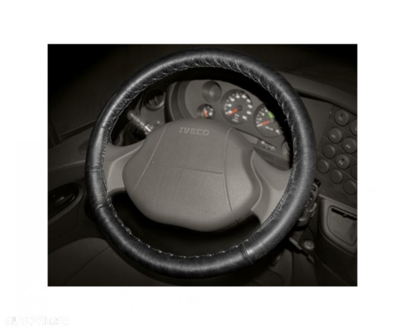 Husa volan cu snur din piele 42-44 cm - 1