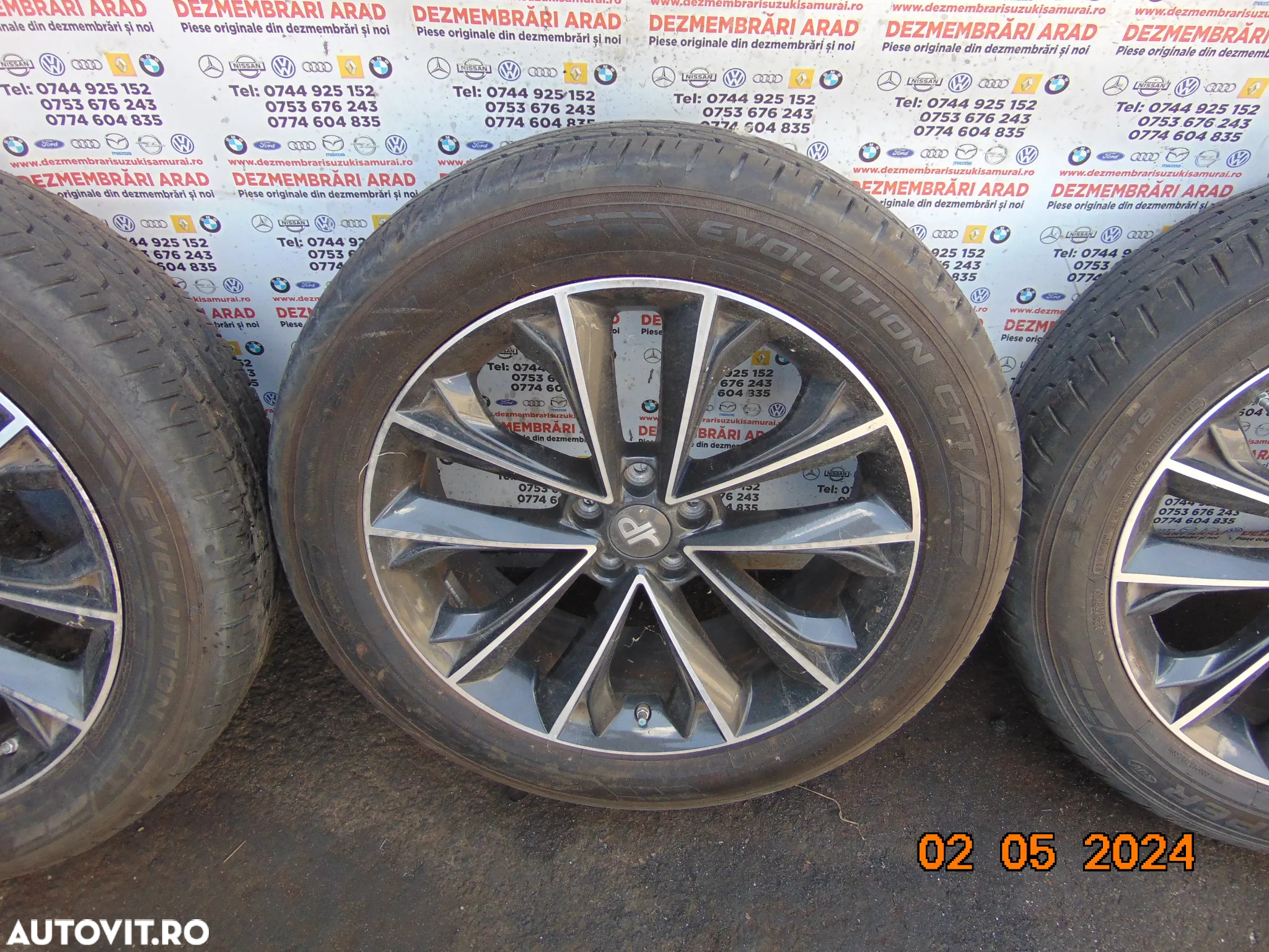 Jante aluminiu R19 mazda Suzuki Honda Nissan Mazda cx5 qashqai ssang yong Vitara 5x114,3 jante aliaj cu anvelope cauciucuri kia sorento hyundai tucson santa fe sportage r19 tivoli - 3