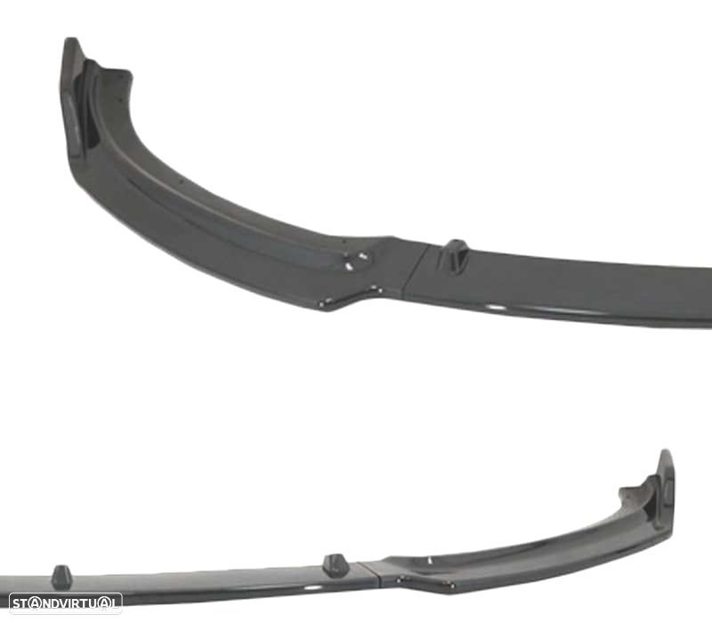 SPOILER LIP FRONTAL BMW F30 F31 PRETO BRILHANTE - 3