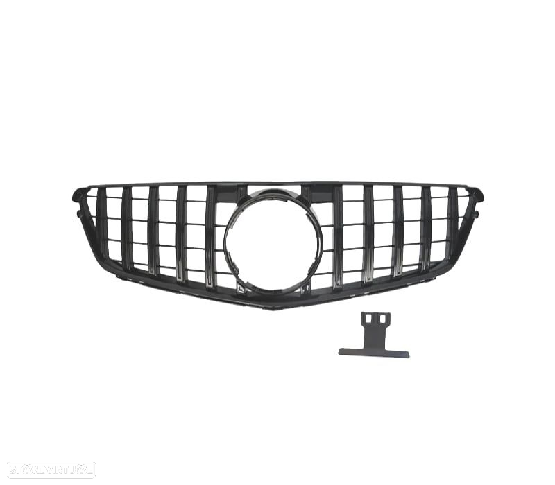 GRELHA DIANTEIRA PARA MERCEDES W204 07-14 LOOK AMG GT PRETO BRILHANTE - 2