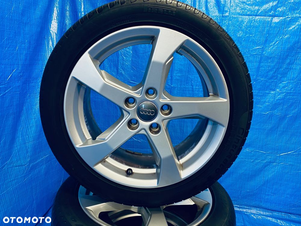 KOŁA KOŁO 17 FELGA ALUMINIOWE ALUSY 17" x 7,5J  5X112 ; 57,1mm ET51 KOMPLET ; OPONY LETNIE LATO ; AUDI A3 8L 8P 8V 8Y A4 B5 B6 B7 ; VW GOLF V VI VII VIII PASSAT B5 B6 B7 B8 ; SKODA OCTAVIA SUPERB SEAT ITP. ORYGINAŁ 8V0601025CT AUDI - 7