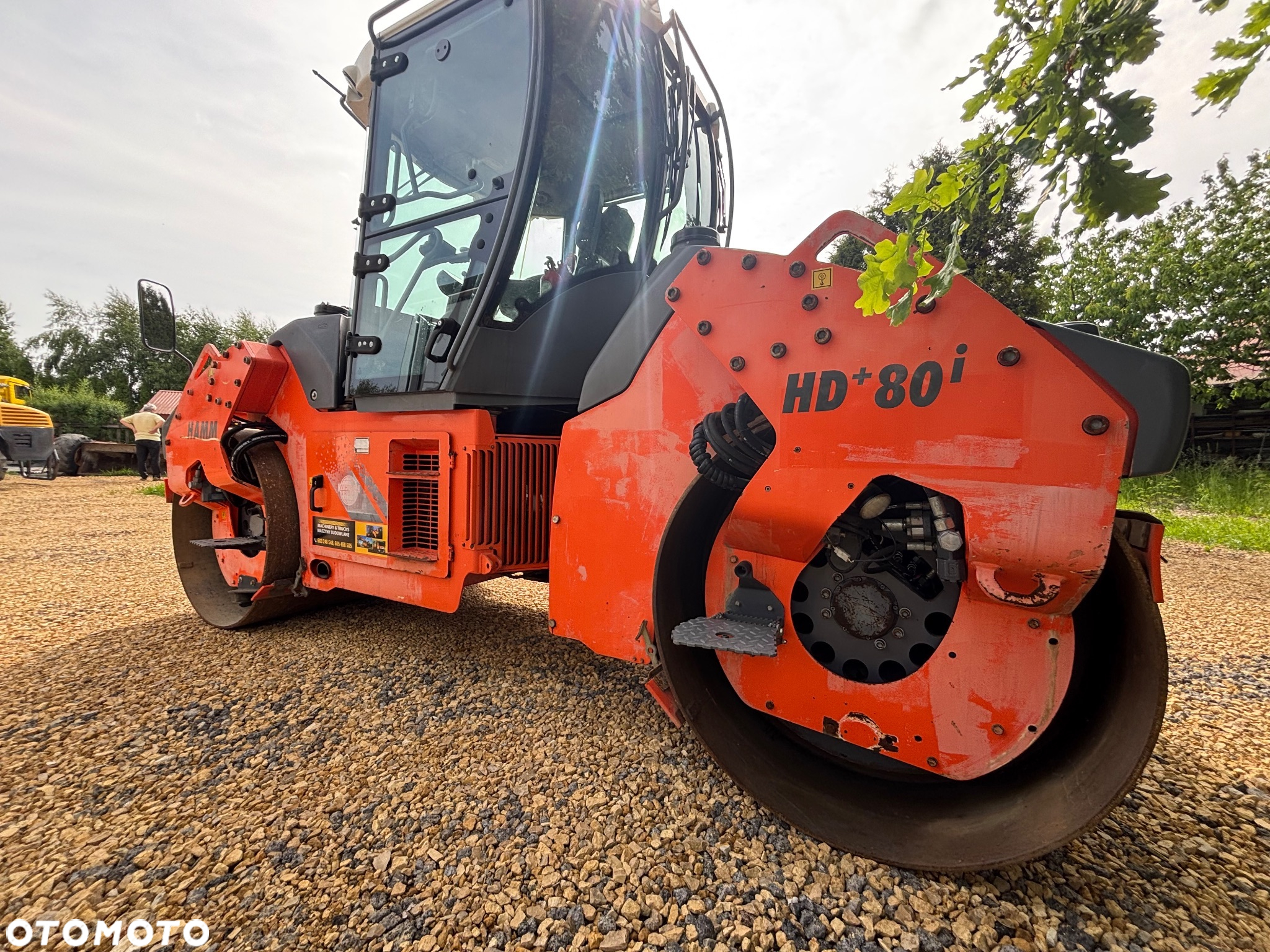 Hamm Hamm HD+80i 2016R WAGA 10TON , STAL STAL B. DZIELONE,siewnik, kierownica,obcinarka - 4