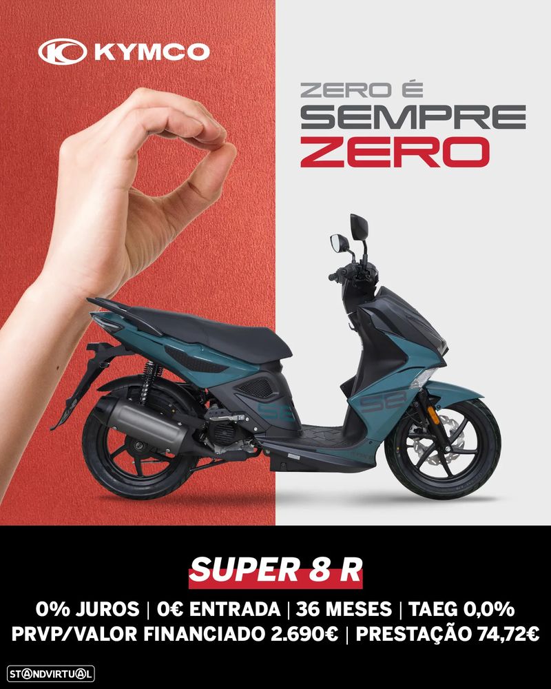 Kymco Super 8 R (FINANCIAMENTO 0% JUROS) - 1