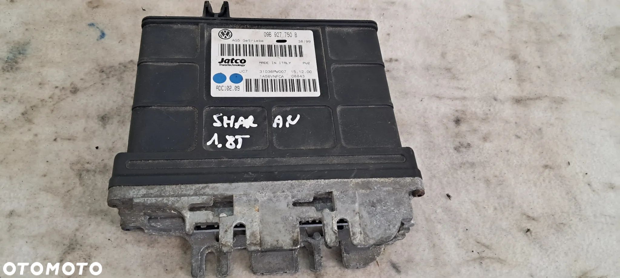 Sterownik Komputer Skrzyni Biegów Audi VW Seat Skoda 09B927750B - 1