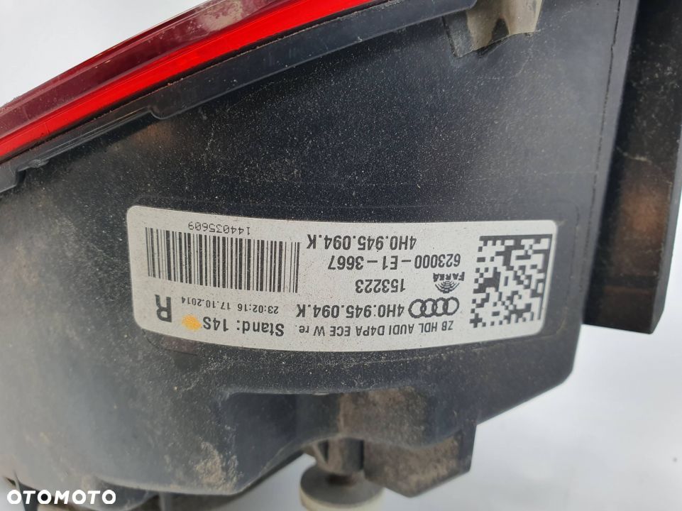 LAMPY TYLNE KOMPLET AUDI A8 L D4 4H0945093K - 6