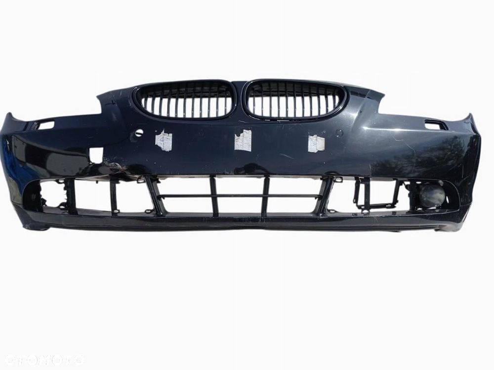ZDERZAK PRZÓD PRZEDNI BMW 5 E60 E61 03-07 BLACKSAPHIRE SPRYSKI 7033694-1 - 1