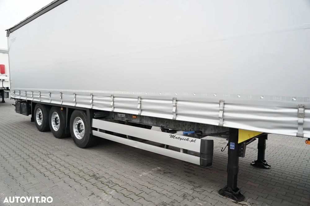 Schmitz Cargobull CORTINĂ / STANDARD / CAMION DIN OȚEL - 9 M / ACOPERIȘ CULISANT / AXĂ CULISANTĂ / - 9