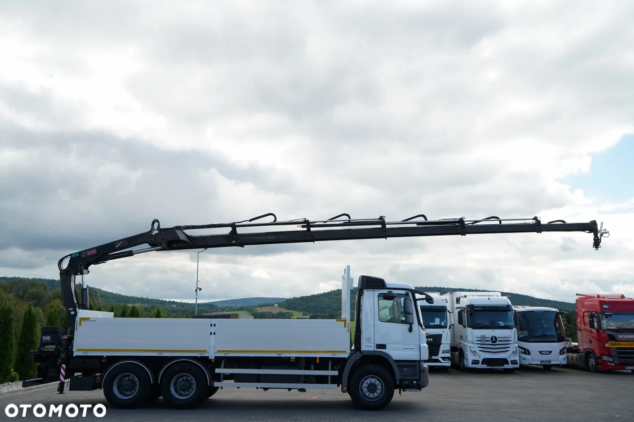 Mercedes-Benz ACTROS 2636 / 6x4 / SKRZYNIOWY 6,5 M + HDS HIAB / MOCNA PODŁOGA / STEROWANIE RADIOWE / ROTATOR / SPROWADZONY - 6