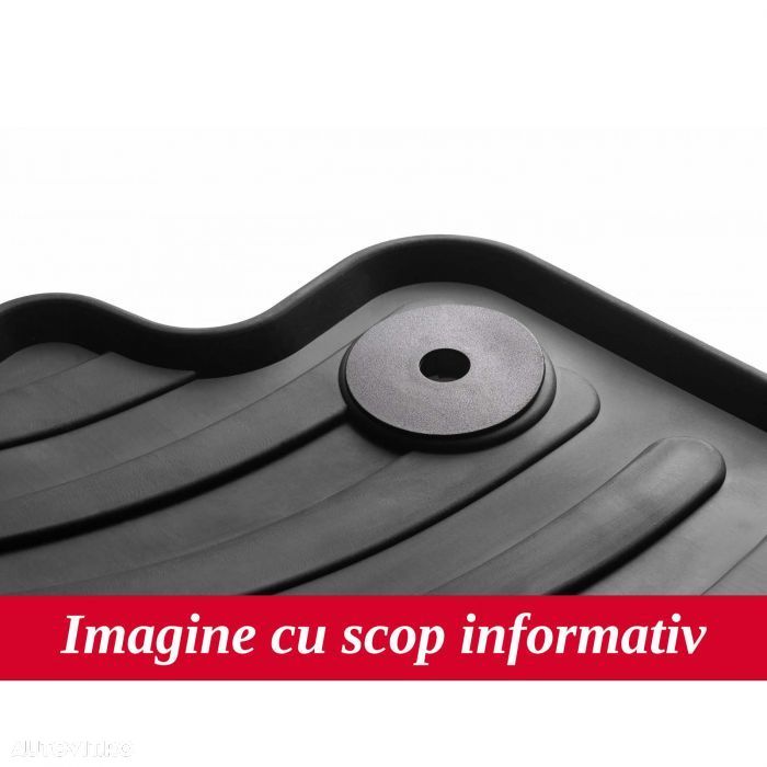 Set covorase auto din cauciuc Toyota Aygo X Hatchback 03.2022-, (5 usi, Manual/ Automat), Negru, Gledring, 4 buc. - 4