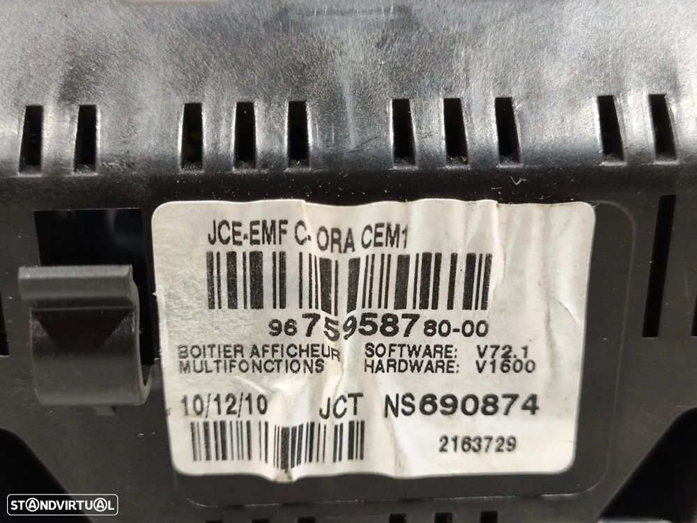 Display Ecrã Citroen DS3 C3 II Original - 8