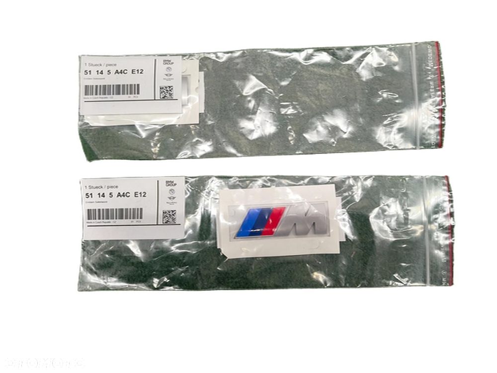 Emblemat znaczek logo BMW M-PAKIET 5A4CE12 - 1