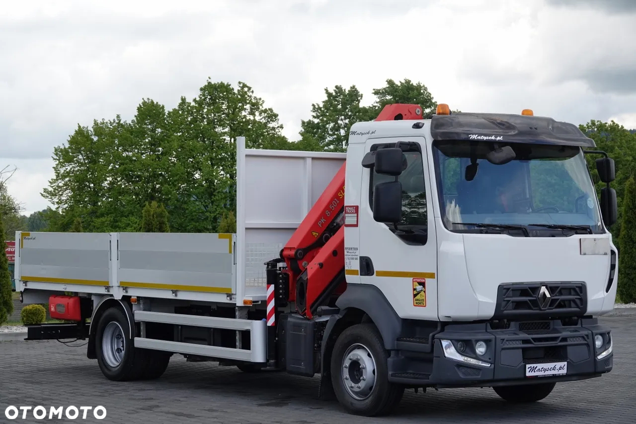Renault D 210/  4X2 / SKRZYNIOWY 5 M + HDS PALFINGER PK 8.501 SLD A / UDŹWIG 5 580G / STEROWANIE RADIOWE / ROTATOR / SPROWADZONY - 9