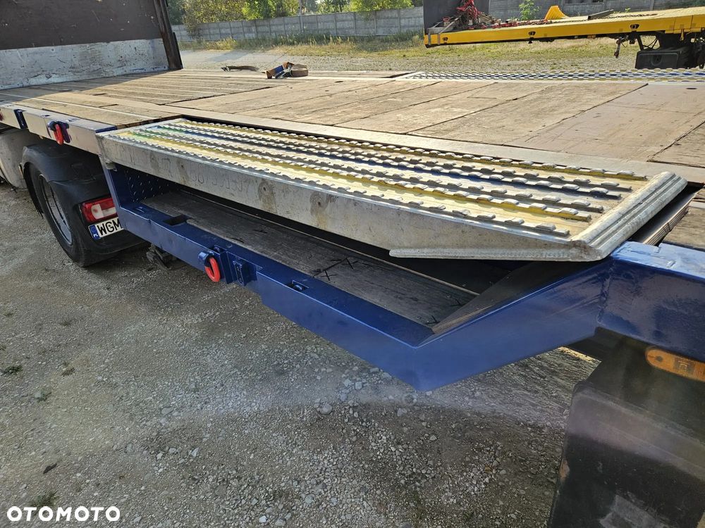 Lag platforma niskopodwoziowa zagłębienia na kombajn, ładowarkę, dźwig, ciągnik siodłowy, 13,5m pokładu - 12