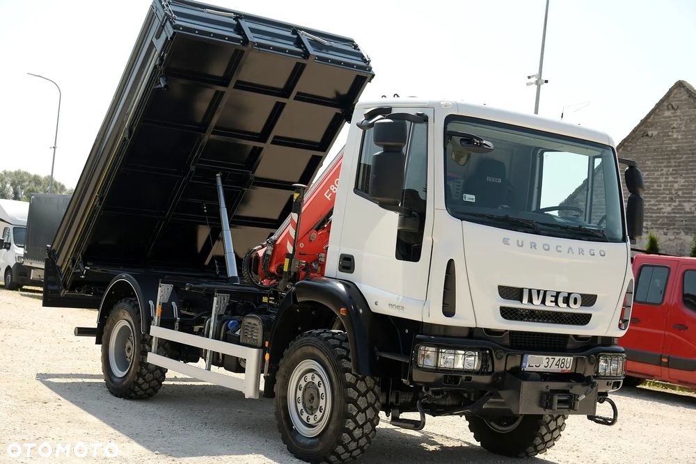 Iveco EUROCARGO 4x4 110E22 *WYWROT 3-STRONNY + HDS FASSI F80 * - 29