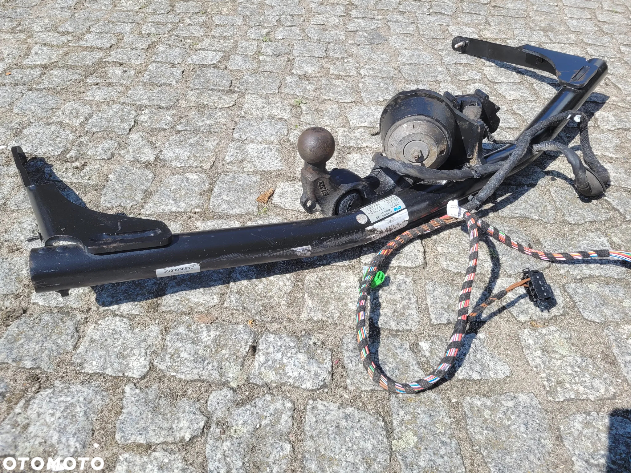 HAK HOLOWNICZY ELEKTRYCZNY + WIĄZKA VW PASSAT B8 KOMBI 3G9803881C 3G9971124A - 2