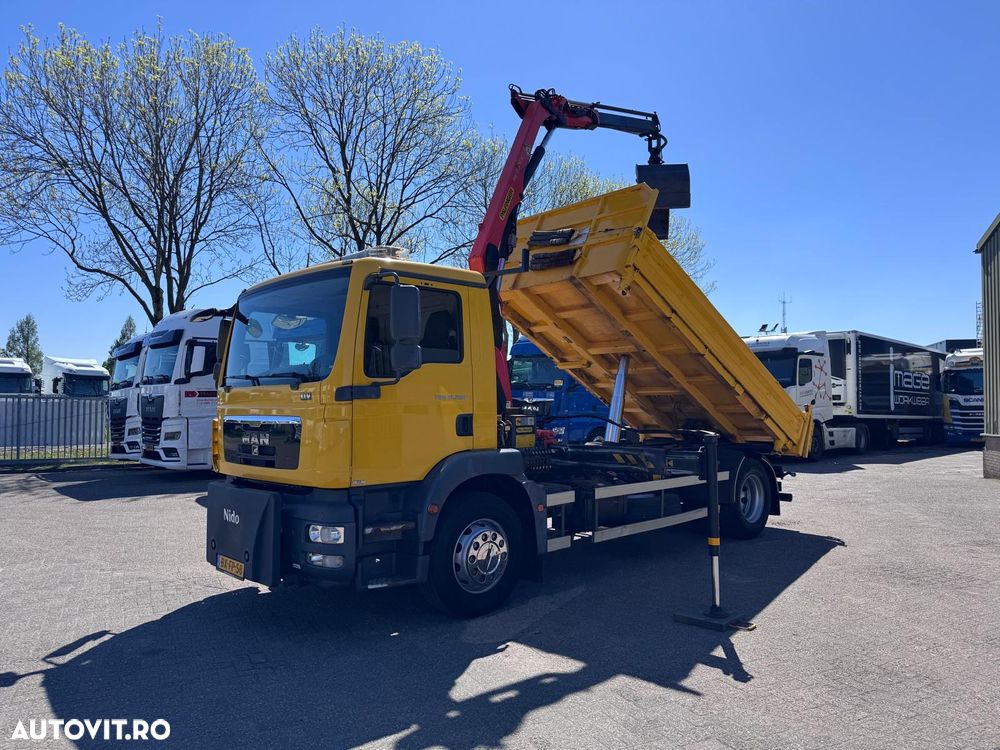MAN TGL TGS 18.250 basculabil cu macara 18 tone - 2