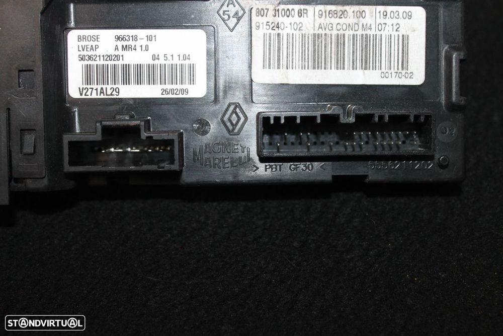 Motor Elevador Vidro Renault Megane III - 3