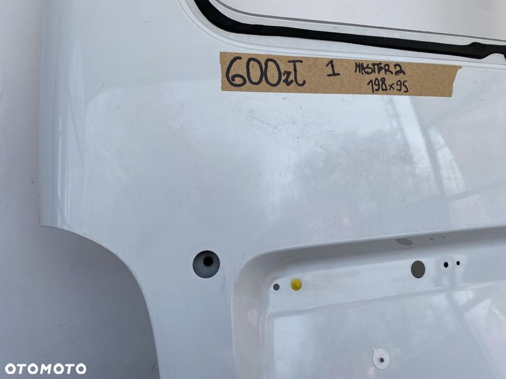 MASTER 2 MOVANO INTERSTAR 98- DRZWI TYLNE BIAŁE LEWE MIEJSCE NA SZYBE - 7