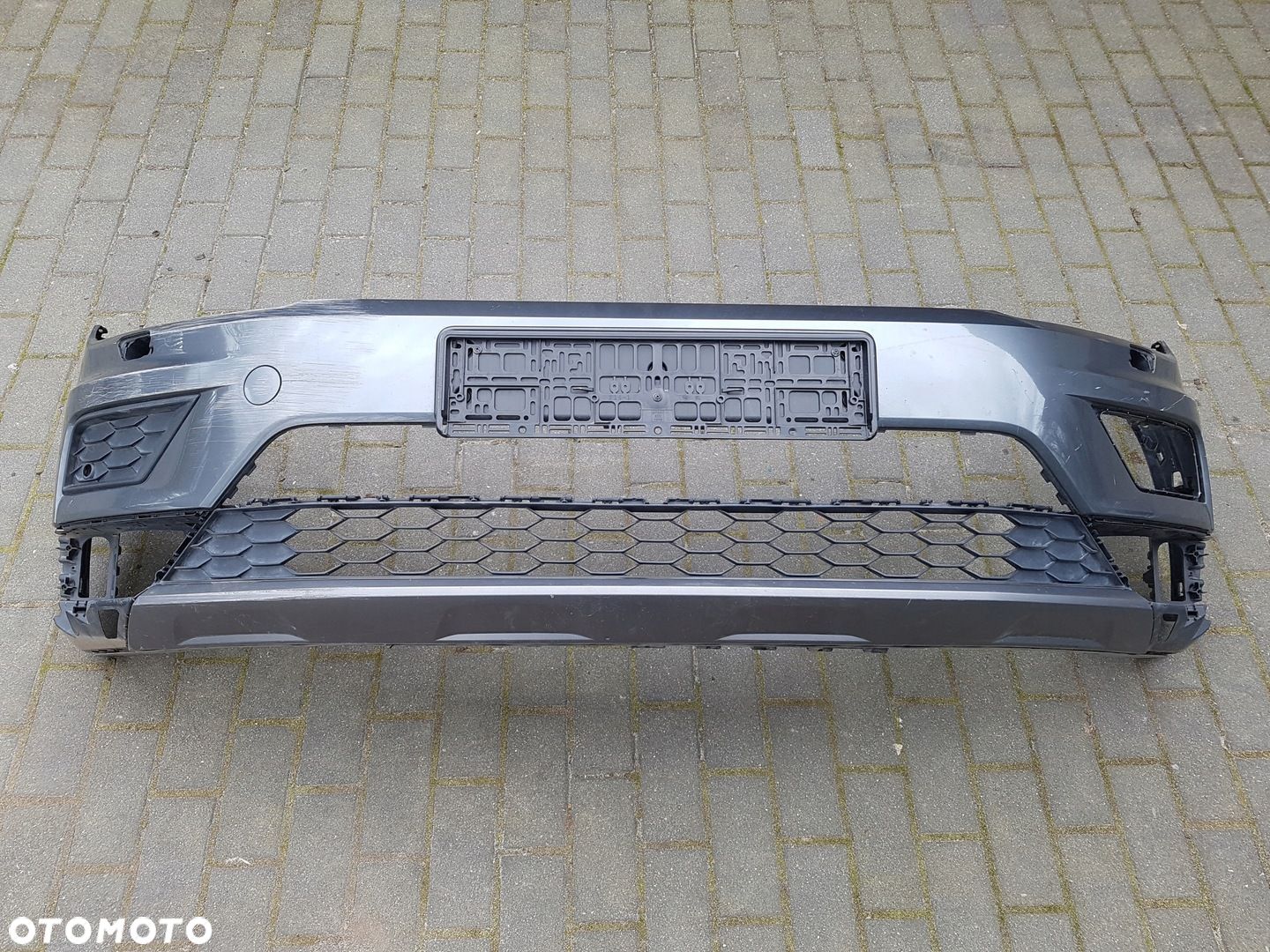 VW TIGUAN ALLSPACE zderzak przód spoiler kratka 5NN807221 6PDC - 1