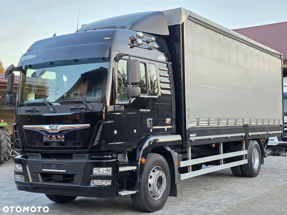 MAN TGM 18.340 / BURTO-FIRANKA / NISKI PRZEBIEG  / 18EURO PALET / SPROWADZONY /  10 TON ŁADOWNOŚĆ  / E6 / LIFT / AUTOMAT / WINDA / - 12