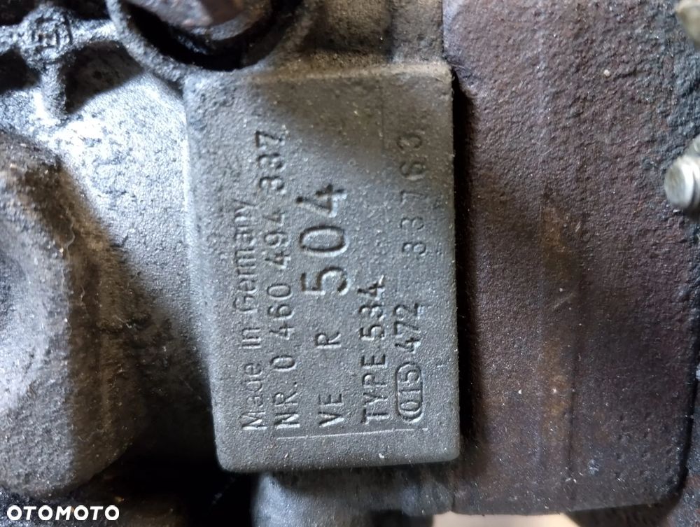 POMPA WTRYSKOWA WYSOKIEGO CIŚNIENIA ROTACYJNA 2.5 D 0460494337 DUCATO II BOXER I JUMPER I – BOSCH ROTACYJNA GWARANCJA - 5