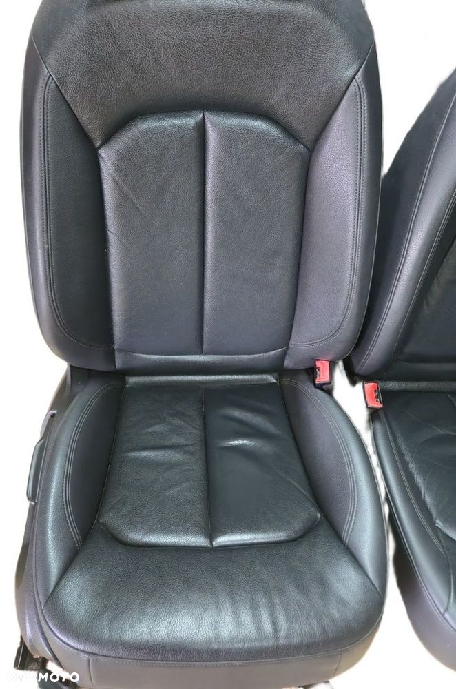 Komplet skórzanych foteli Audi A3 8V Sportback zestaw czarna skóra - 3